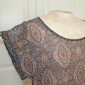 Target Sheer Top with Exposed Zipper